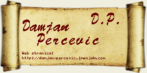 Damjan Perčević vizit kartica